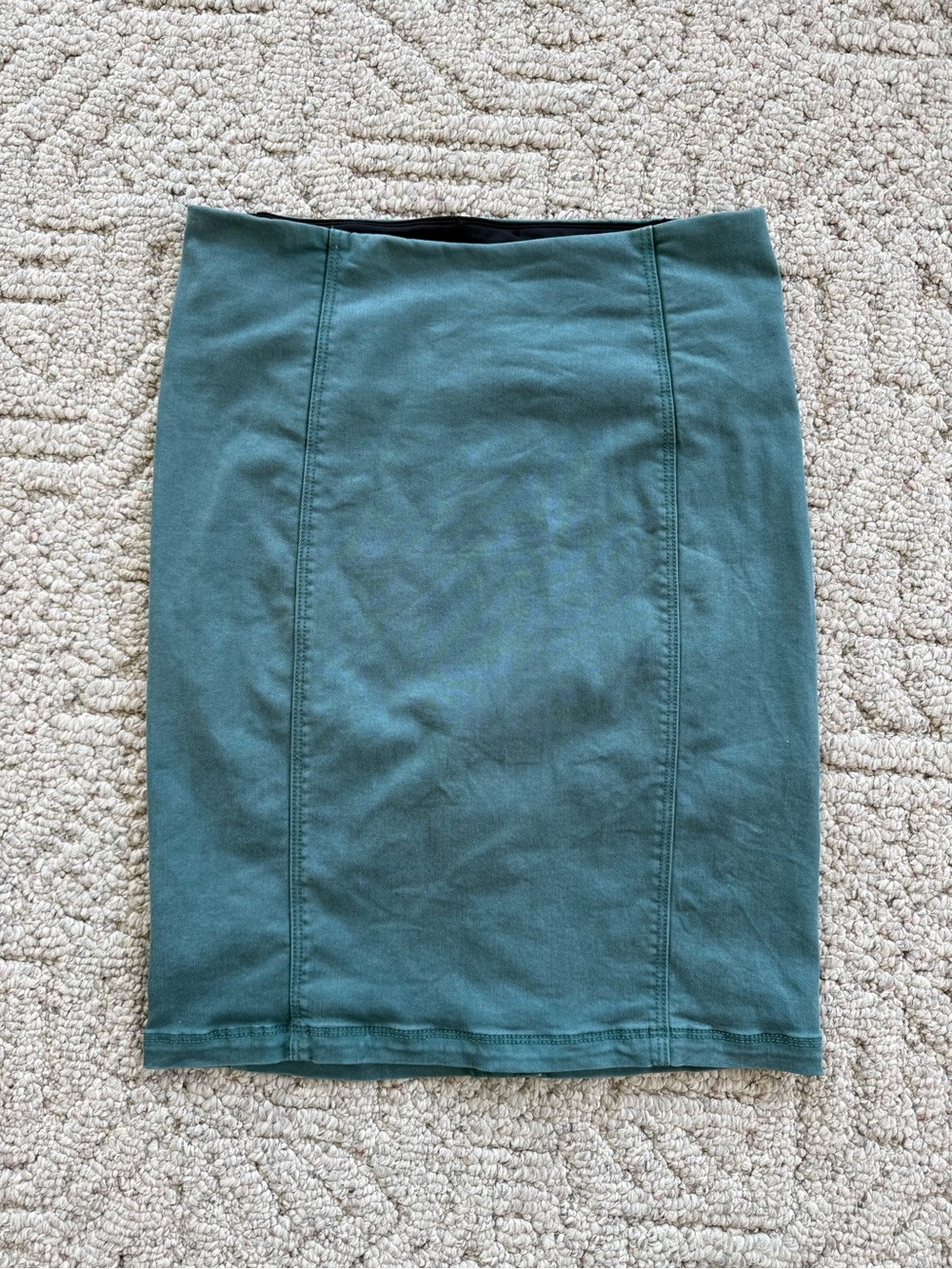 Classic Teal Pencil Skirt - Women's Fitted Style
